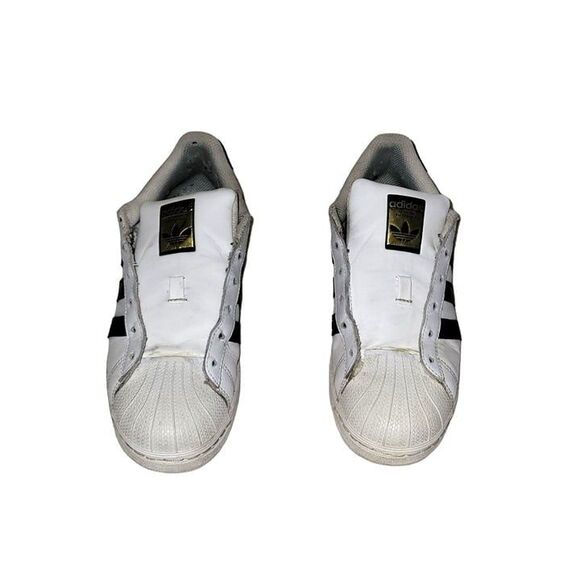 Adidas Womens Shoes White 7.5 Sneakers Superstar Shell Top - Picture 3 of 8